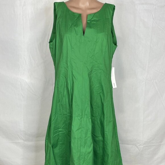 AQUA Paneled Midi Dress – Green – Size XXL – NWT - Picture 1 of 9
